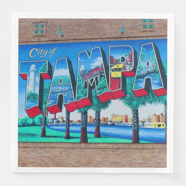 Stadt Tampa, Florida Serviette (Vorderseite)
