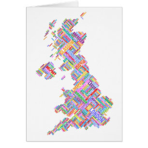 Stadt-Textabbildung Großbritanniens BRITISCHE