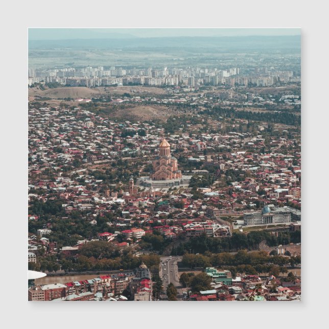 Stadt Tiflis Magnetkarte (Vorderseite)