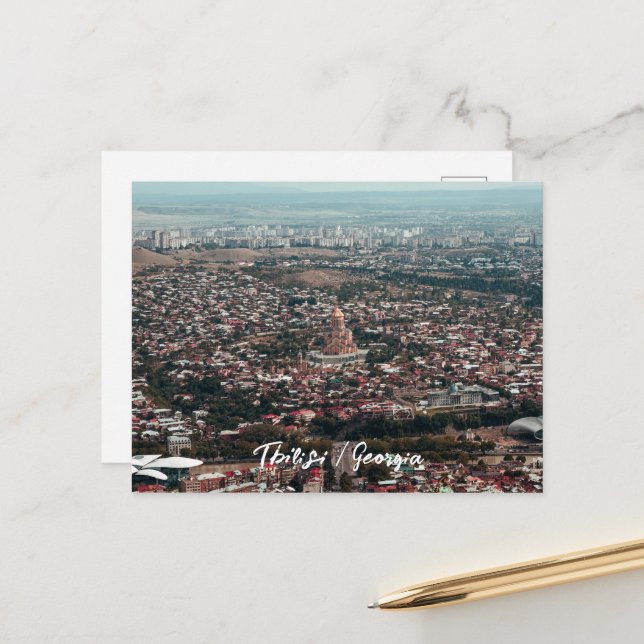Stadt Tiflis Postkarte (Vorderseite/Rückseite Beispiel)