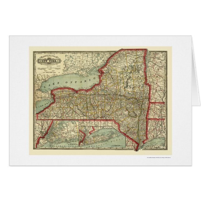 Stadt-u. Eisenbahn-New- Yorkkarte 1888 (Vorderseite (Horizontal))