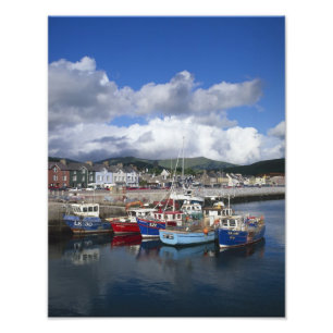 Stadt und Hafen, Dingle, Landkreis Kerry, Fotodruck