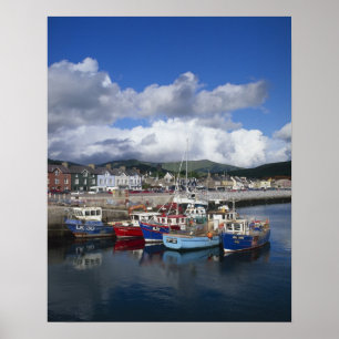 Stadt und Hafen, Dingle, Landkreis Kerry, Poster