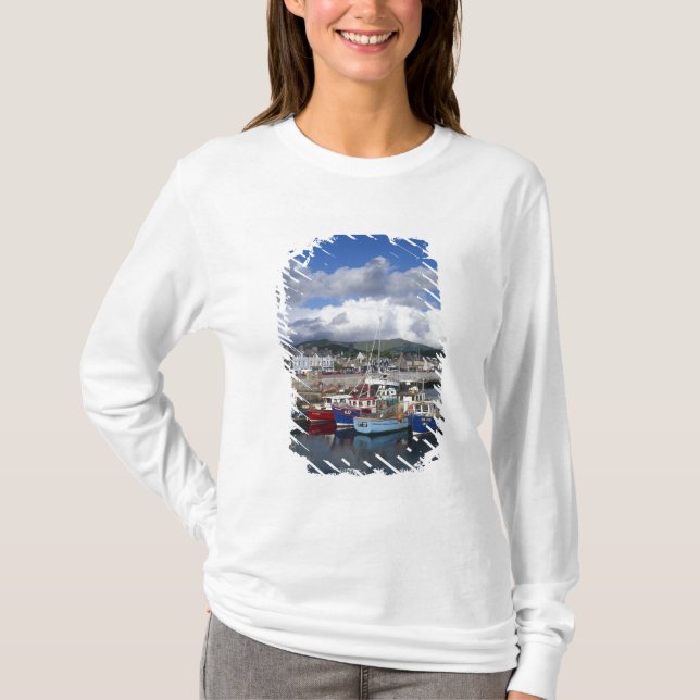 Stadt und Hafen, Dingle, Landkreis Kerry, T-Shirt (Vorderseite)