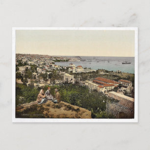 Stadt und Hafen von St. Dimila, Beyrout, Heiliger  Postkarte