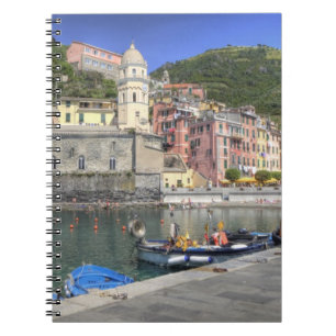 Stadt Vernazza, Cinque Terre, Ligurien Notizblock
