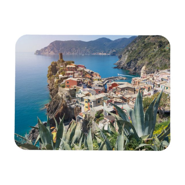 Stadt Vernazza im Cinque Terre Magnet (Horizontal)