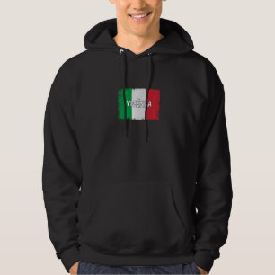Stadt Vicenza mit italienischer Flagge Hoodie