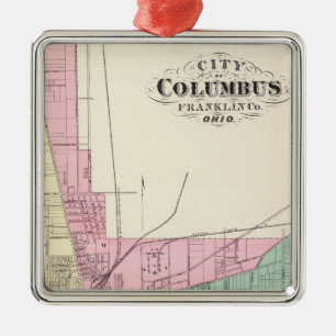 Stadt von Columbus, Franklin County, Ohio Ornament Aus Metall