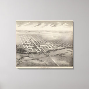 Stadt von Herington, Kansas Leinwanddruck