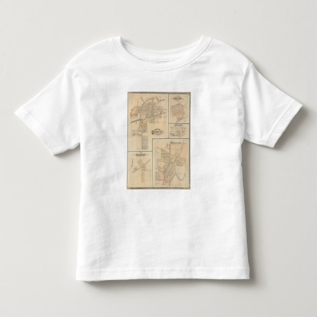 Stadt von Muncie, Delaware Co mit Yorktown Kleinkind T-shirt (Vorderseite)
