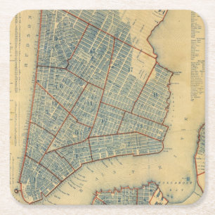 Stadt von NewYork Rechteckiger Pappuntersetzer