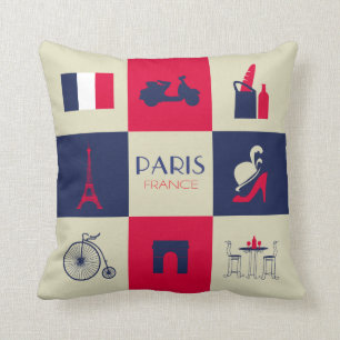 Stadt von Paris-Europäer Kissen