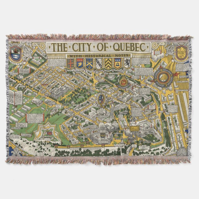 Stadt von Quebec-Karte Decke (Vorderseite)