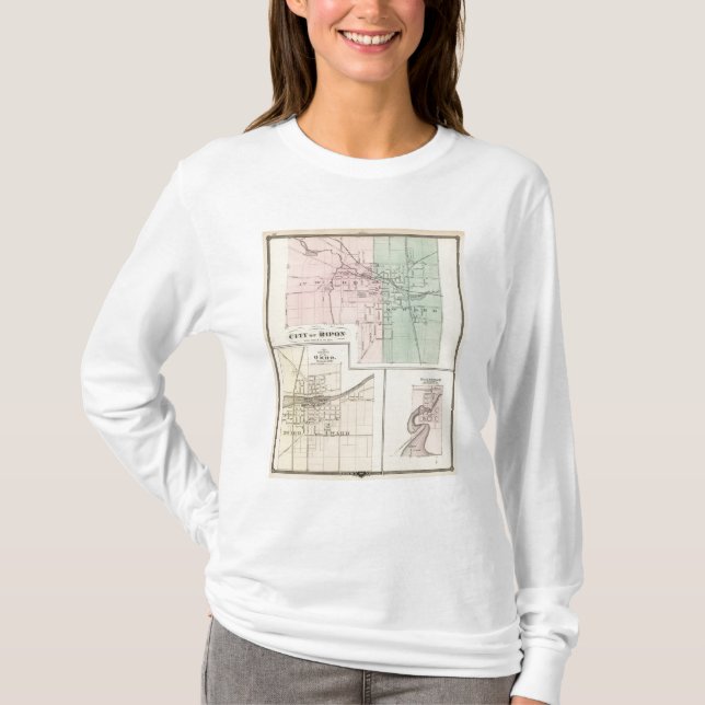 Stadt von Ripon, Dorf von Omro, Dartford T-Shirt (Vorderseite)