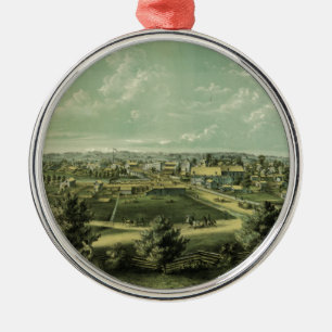 Stadt von Waukesha Wisconsin ab 1857 Ornament Aus Metall