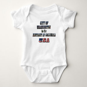 Stadt Washington im District of Columbia USA Baby Strampler