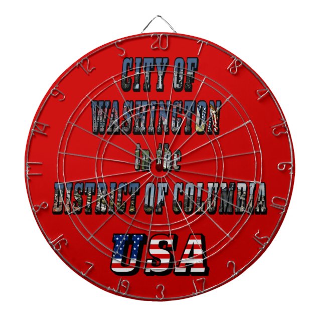 Stadt Washington im District of Columbia USA Dartscheibe (vorne)
