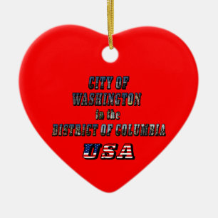 Stadt Washington im District of Columbia USA Keramik Ornament
