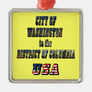 Stadt Washington im District of Columbia USA Ornament Aus Metall