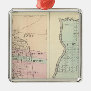 Stadt Wausau, Dorf Shawano Ornament Aus Metall