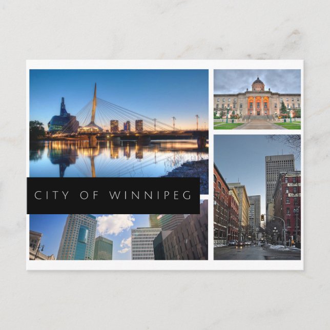 Stadt Winnipeg Postkarte (Vorderseite)