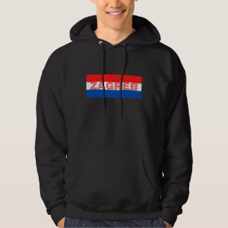 Stadt Zagreb in kroatischen Flaggenfarben Hoodie