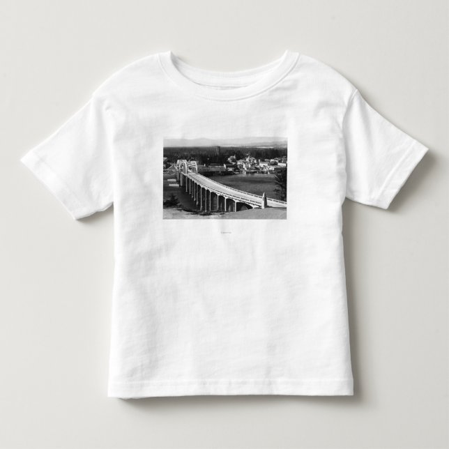 Stadtansicht Florenz, Oregon und Siuslaw Brücke Kleinkind T-shirt (Vorderseite)