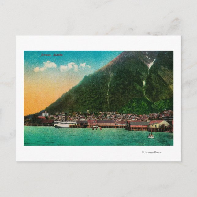 Stadtansicht Juneau, AlaskaJuneau, AK 2 Postkarte (Vorderseite)