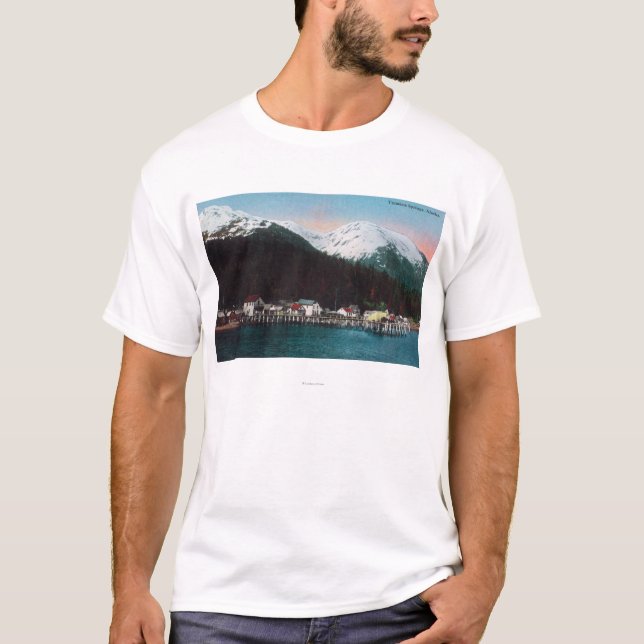 Stadtansicht mit DocksTenakee Frühlingen, AK T-Shirt (Vorderseite)