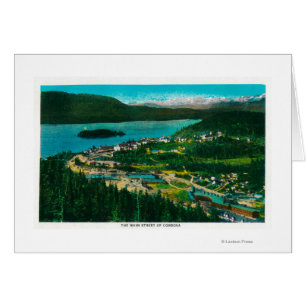 Stadtansicht von Cordova, AlaskaCordova, AK