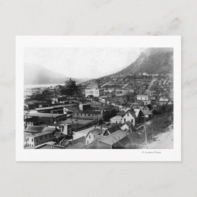 Stadtansicht von Juneau, Alaska-Foto Postkarte (Vorderseite)