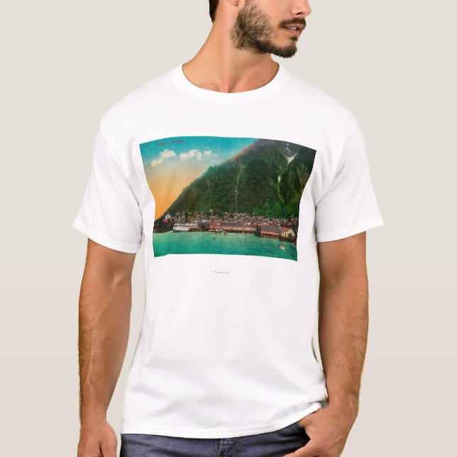Stadtansicht von Juneau, AlaskaJuneau, AK 2 T-Shirt (Vorderseite)