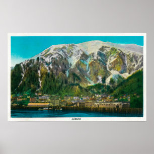 Stadtansicht von Juneau, AlaskaJuneau, AK Poster
