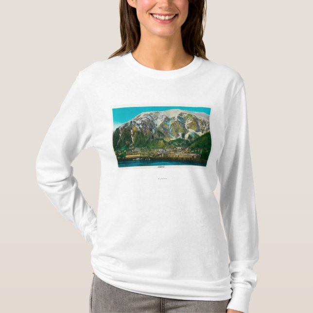 Stadtansicht von Juneau, AlaskaJuneau, AK T-Shirt (Vorderseite)
