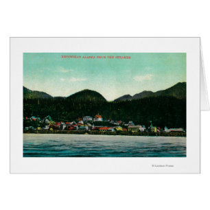 Stadtansicht von Ketchikan, Alaska vom Dampfer