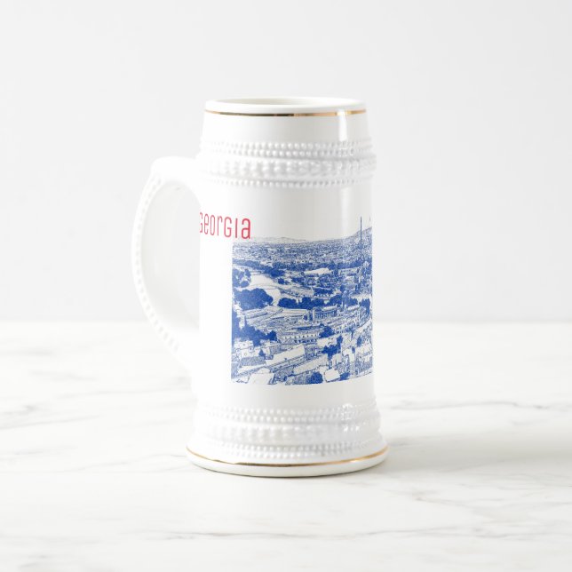 Stadtarchitektur Tiflis Georgia Bierglas (Vorderseite Links)