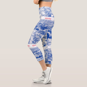 Stadtarchitektur Tiflis Georgia Capri Leggings