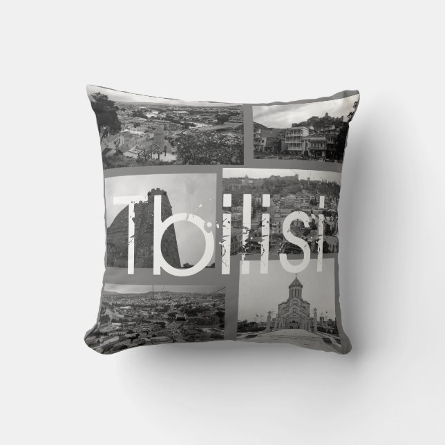 Stadtarchitektur Tiflis Georgia Kissen (Vorderseite)