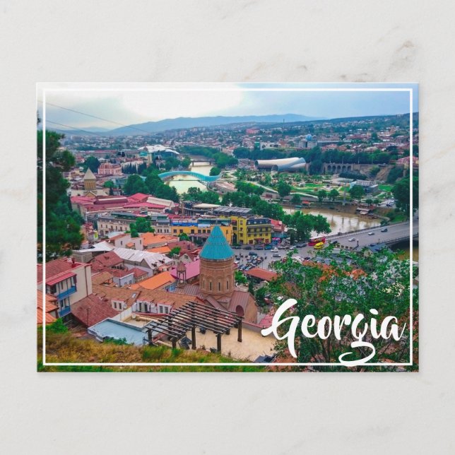 Stadtarchitektur Tiflis Georgia Postkarte (Vorderseite)