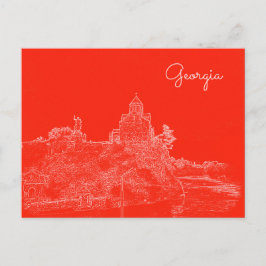 Stadtarchitektur Tiflis Georgia Sketch Postkarte