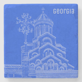 Stadtarchitektur Tiflis Georgia Sketch Steinuntersetzer