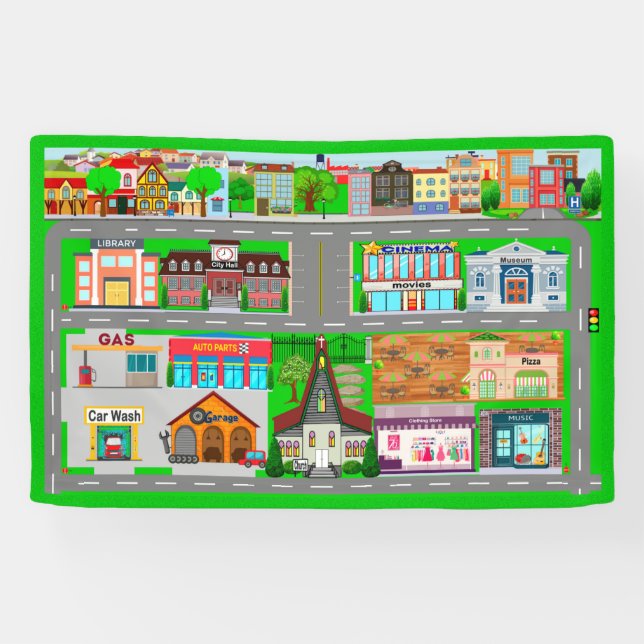 Stadtbahnen für Personenkraftwagen 2 1,2' x 4' Banner (Horizontal)