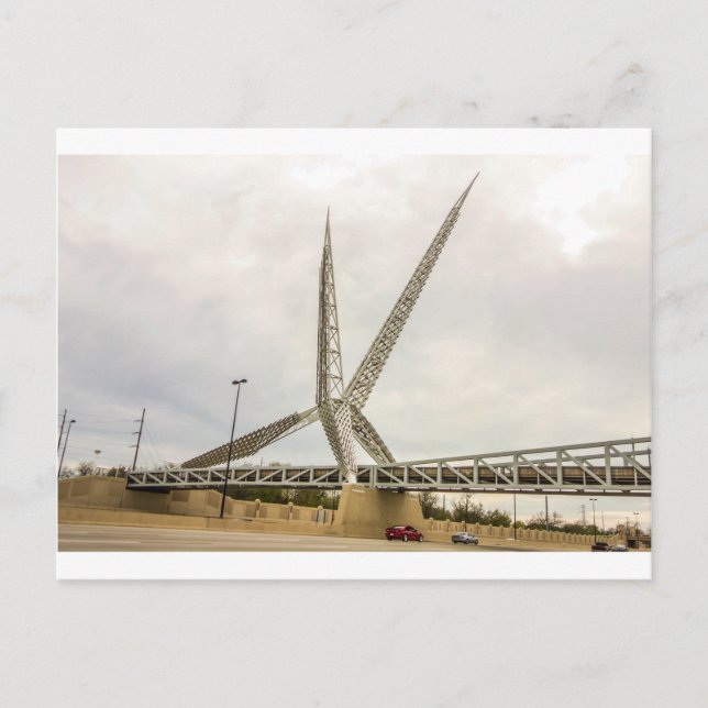 Stadtbahnstruktur von Oklahoma Postkarte (Vorderseite)