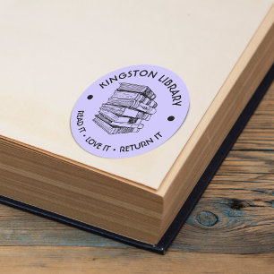 Stadtbibliothek Lies es Liebe es Gib es zurück Anp Runder Aufkleber