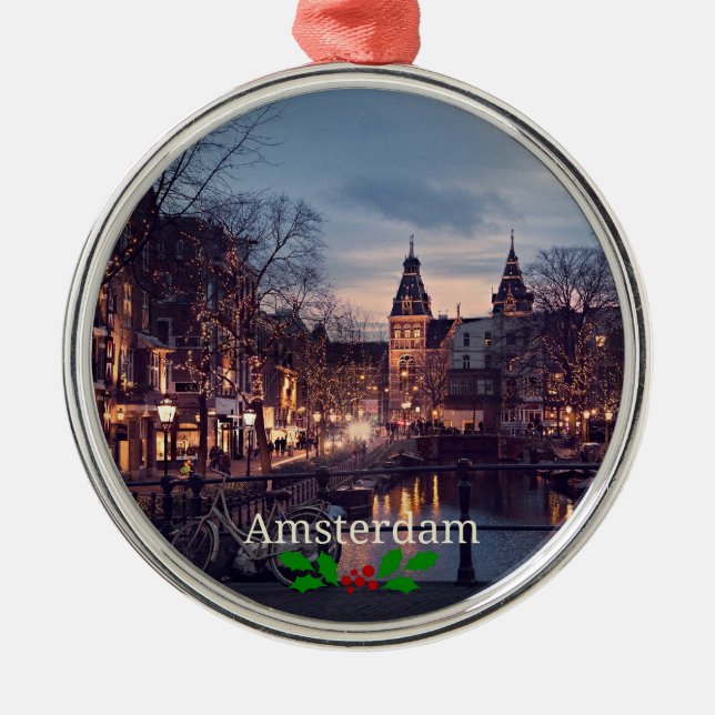Stadtbild Amsterdam Ornament Aus Metall (Vorne)