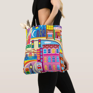 Stadtbild Farben Tasche