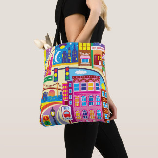 Stadtbild Farben Tasche
