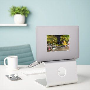 Stadtbild-Fotografie von Burlington, Vermont, Aufkleber