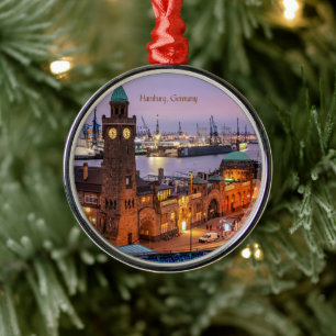 Stadtbild Hamburg Ornament Aus Metall